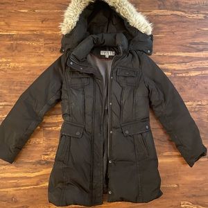Andrew Marc black down jacket.